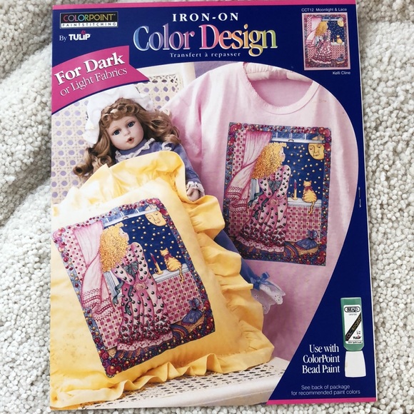 3 NWT fun sets of iron fabric designs for decorate - Picture 2 of 12